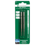 Monteverde Capless Ballpoint Pen Gel Refill (to fit Montblanc - Black - Pack of 2)