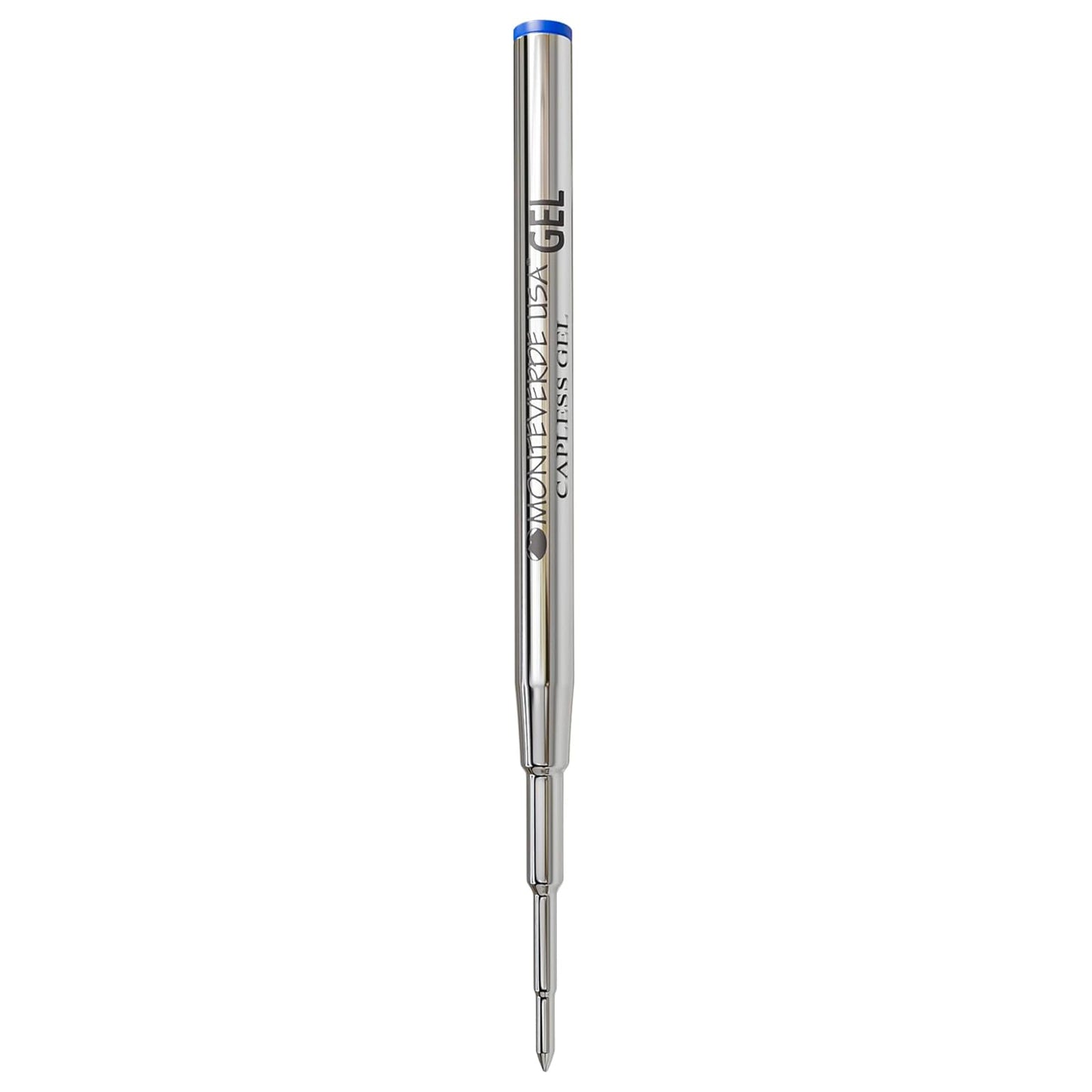 Monteverde Capless Ballpoint Pen Gel Refill (to fit Montblanc - Blue - Pack of 2)