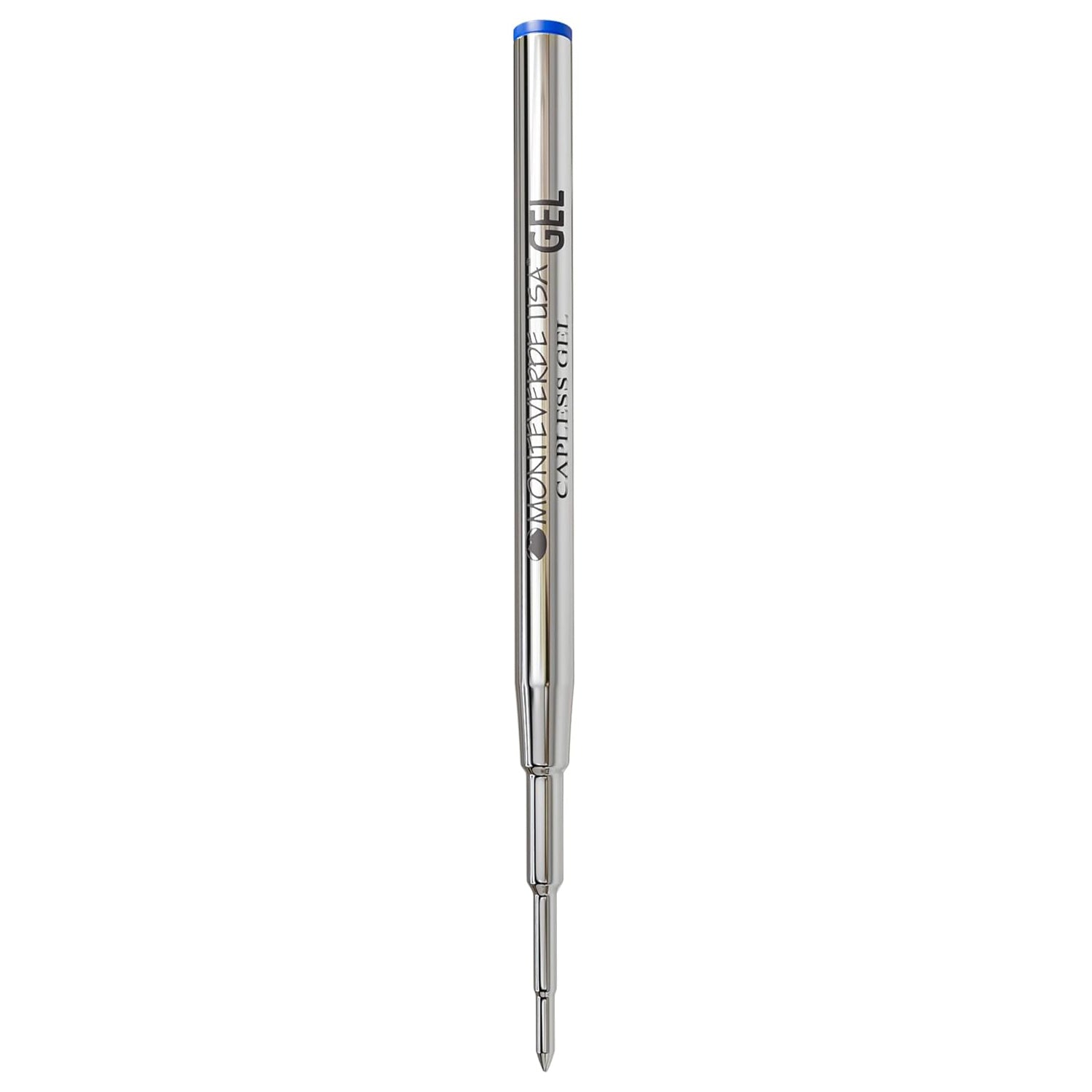 Monteverde Capless Ballpoint Pen Gel Refill (to fit Montblanc - Blue - Pack of 2)