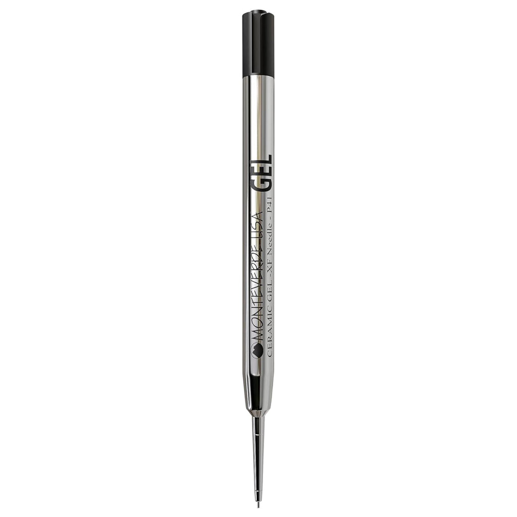 Monteverde Capless Ballpoint Pen Gel Refill (to fit Parker - Black - Pack of 2)