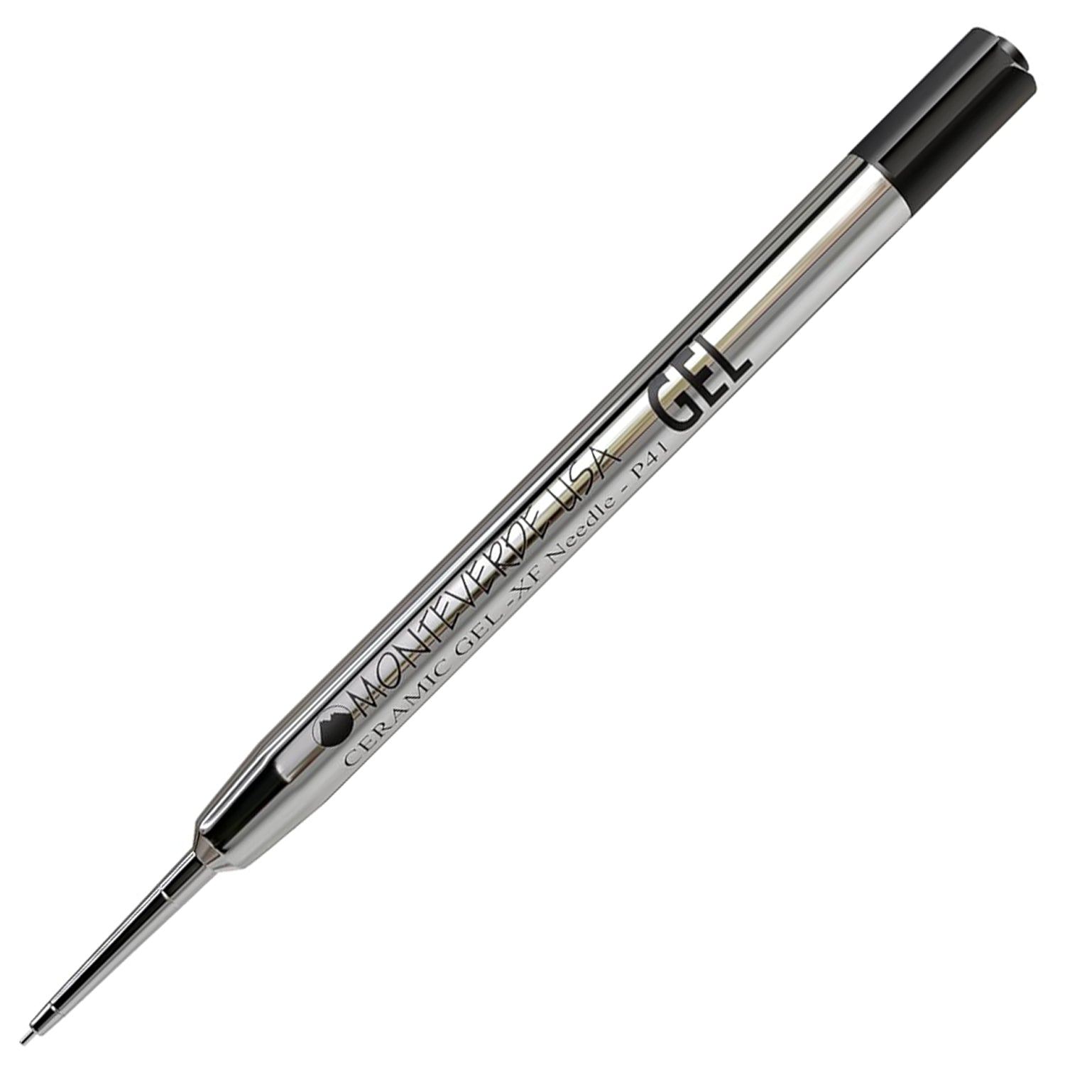 Monteverde Capless Ballpoint Pen Gel Refill (to fit Parker - Black - Pack of 2)