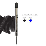 Monteverde Capless Ballpoint Pen Gel Refill (to fit Parker - Black - Pack of 2)