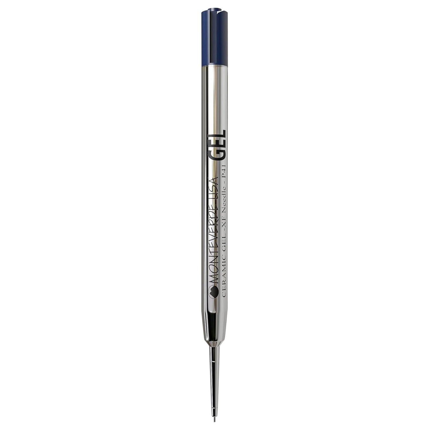 Monteverde Capless Ballpoint Pen Gel Refill (to fit Parker - Blue/Black - Pack of 2)