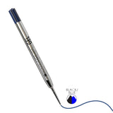 Monteverde Capless Ballpoint Pen Gel Refill (to fit Parker - Blue/Black - Pack of 2)