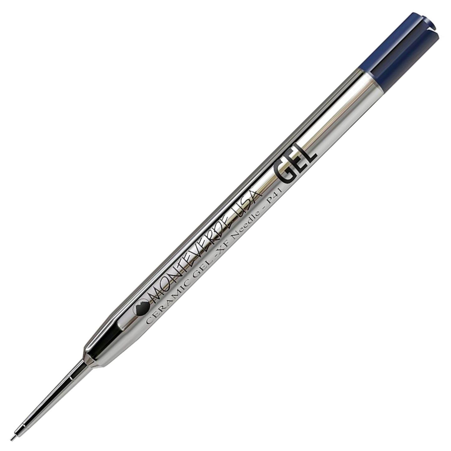 Monteverde Capless Ballpoint Pen Gel Refill (to fit Parker - Blue/Black - Pack of 2)