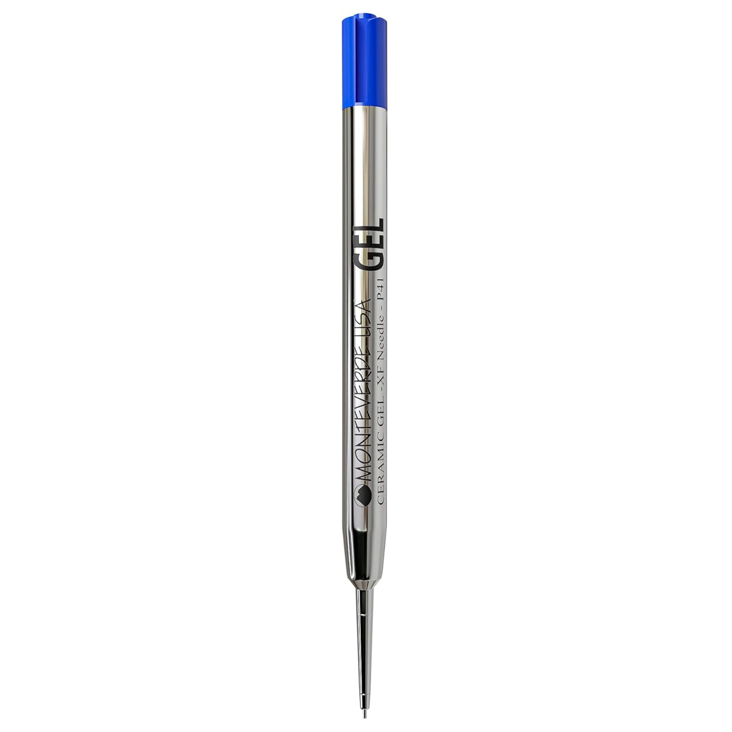Monteverde Capless Ballpoint Pen Gel Refill (to fit Parker - Blue - Pack of 2)
