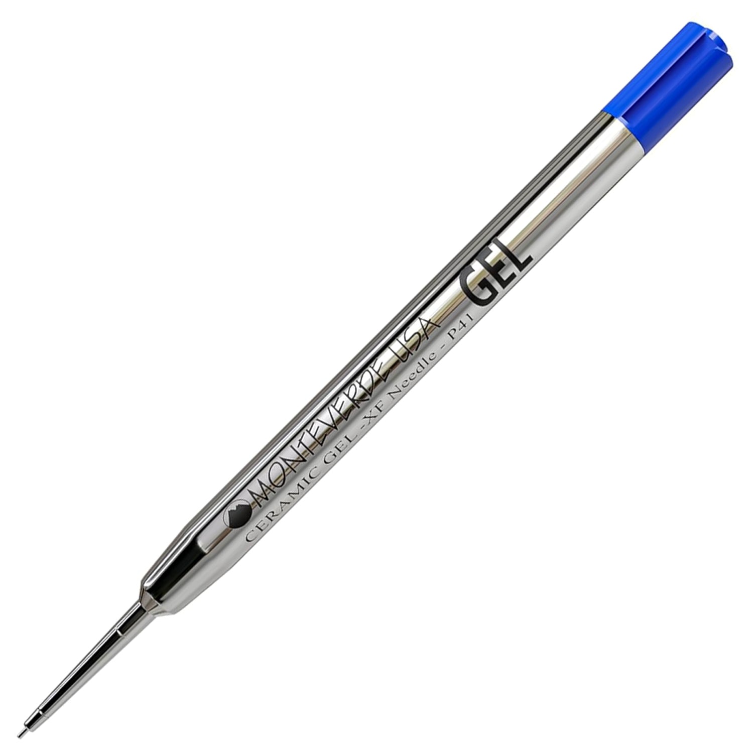 Monteverde Capless Ballpoint Pen Gel Refill (to fit Parker - Blue - Pack of 2)
