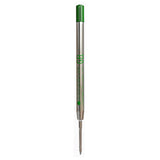 Monteverde Capless Ballpoint Pen Gel Refill (to fit Parker - Green - Pack of 2)