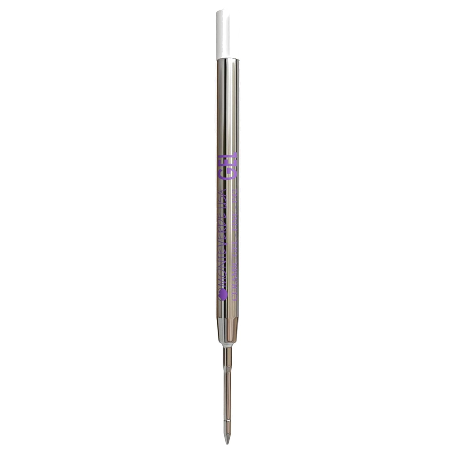 Monteverde Capless Ballpoint Pen Gel Refill (to fit Parker - Purple - Pack of 2)