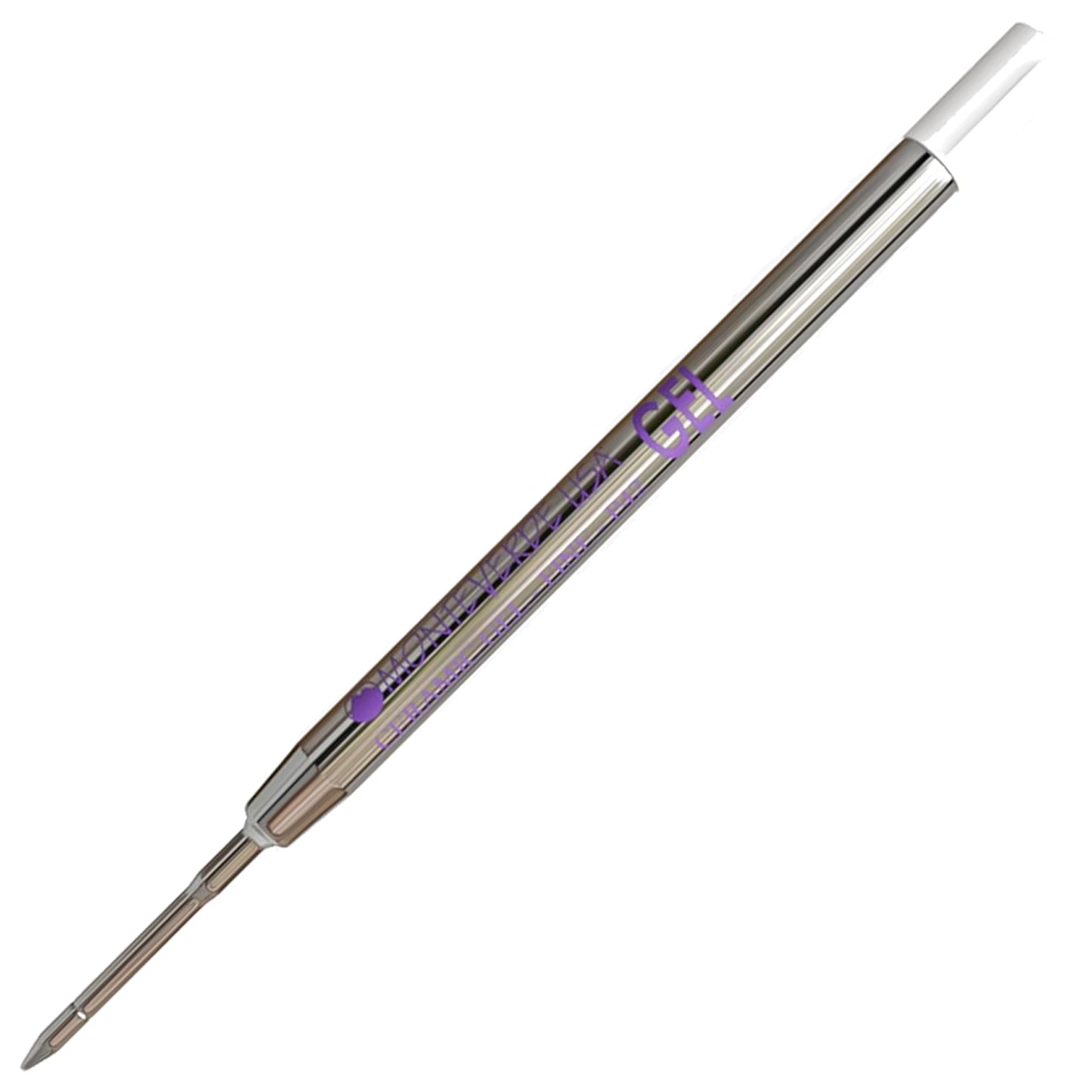 Monteverde Capless Ballpoint Pen Gel Refill (to fit Parker - Purple - Pack of 2)
