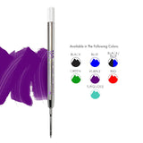 Monteverde Capless Ballpoint Pen Gel Refill (to fit Parker - Purple - Pack of 2)