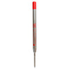 Monteverde Capless Ballpoint Pen Gel Refill (to fit Parker - Red - Pack of 2)