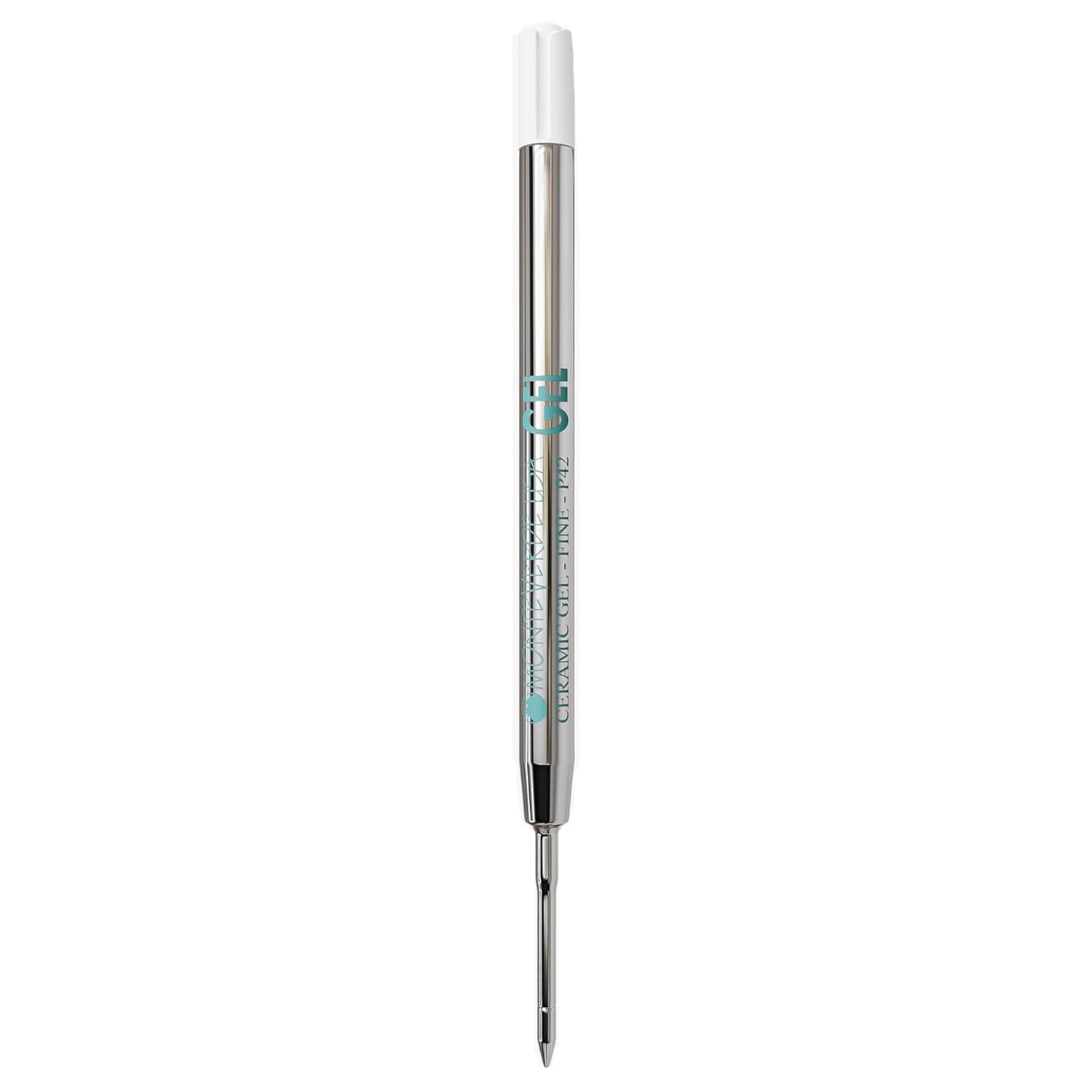 Monteverde Capless Ballpoint Pen Gel Refill (to fit Parker - Turquoise - Pack of 2)