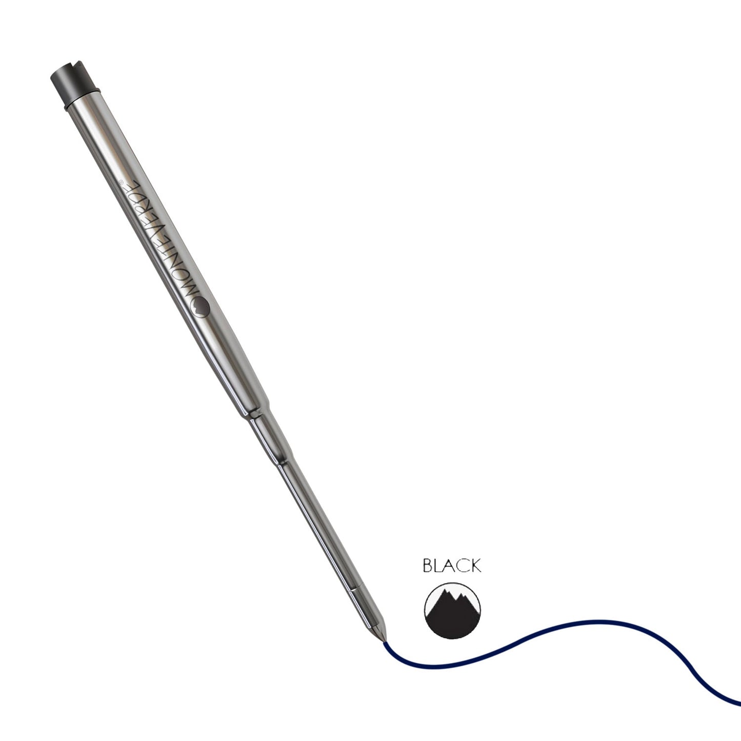 Monteverde Capless Ballpoint Pen Gel Refill (to fit Sheaffer & Sailor - Black - Pack of 2)