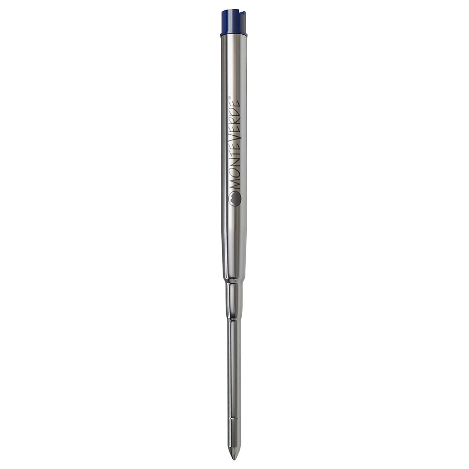 Monteverde Capless Ballpoint Pen Gel Refill (to fit Sheaffer & Sailor - Blue/Black - Pack of 2)