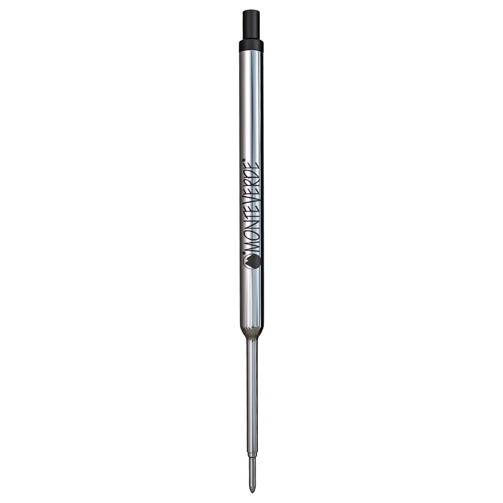 Monteverde Capless Ballpoint Pen Gel Refill (to fit Waterman - Black - Pack of 2)
