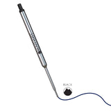 Monteverde Capless Ballpoint Pen Gel Refill (to fit Waterman - Black - Pack of 2)