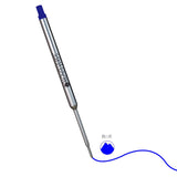 Monteverde Capless Ballpoint Pen Gel Refill (to fit Waterman - Blue - Pack of 2)