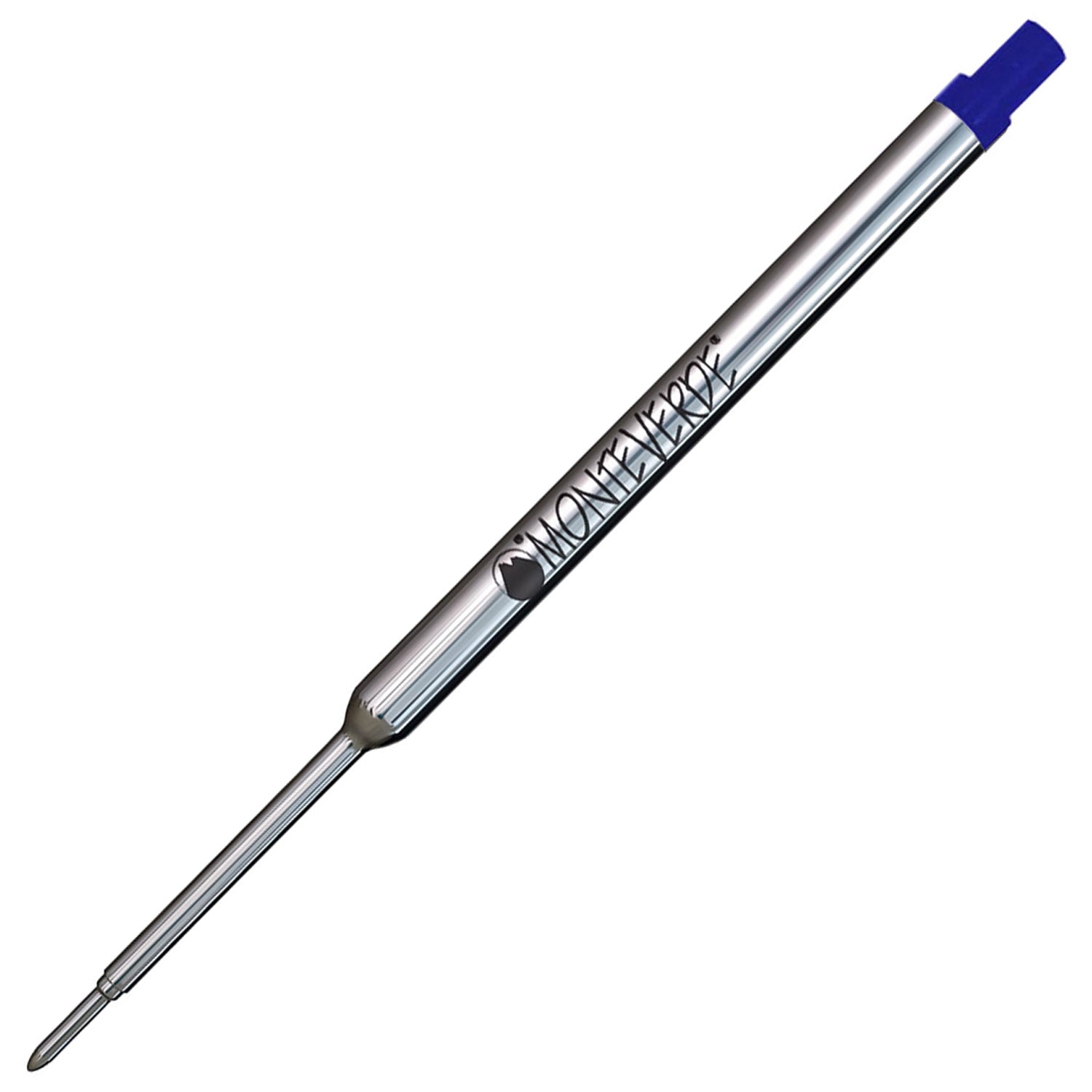 Monteverde Capless Ballpoint Pen Gel Refill (to fit Waterman - Blue - Pack of 2)
