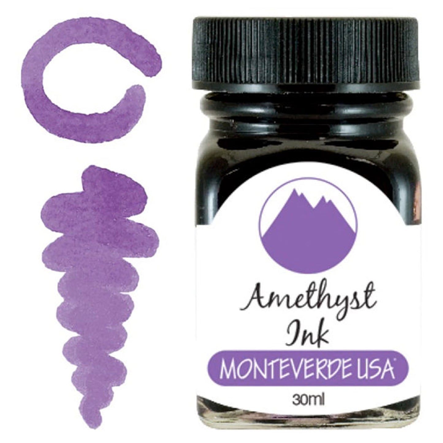 Monteverde Gemstone Ink Bottle (Amethyst - 30 ML) G309AM