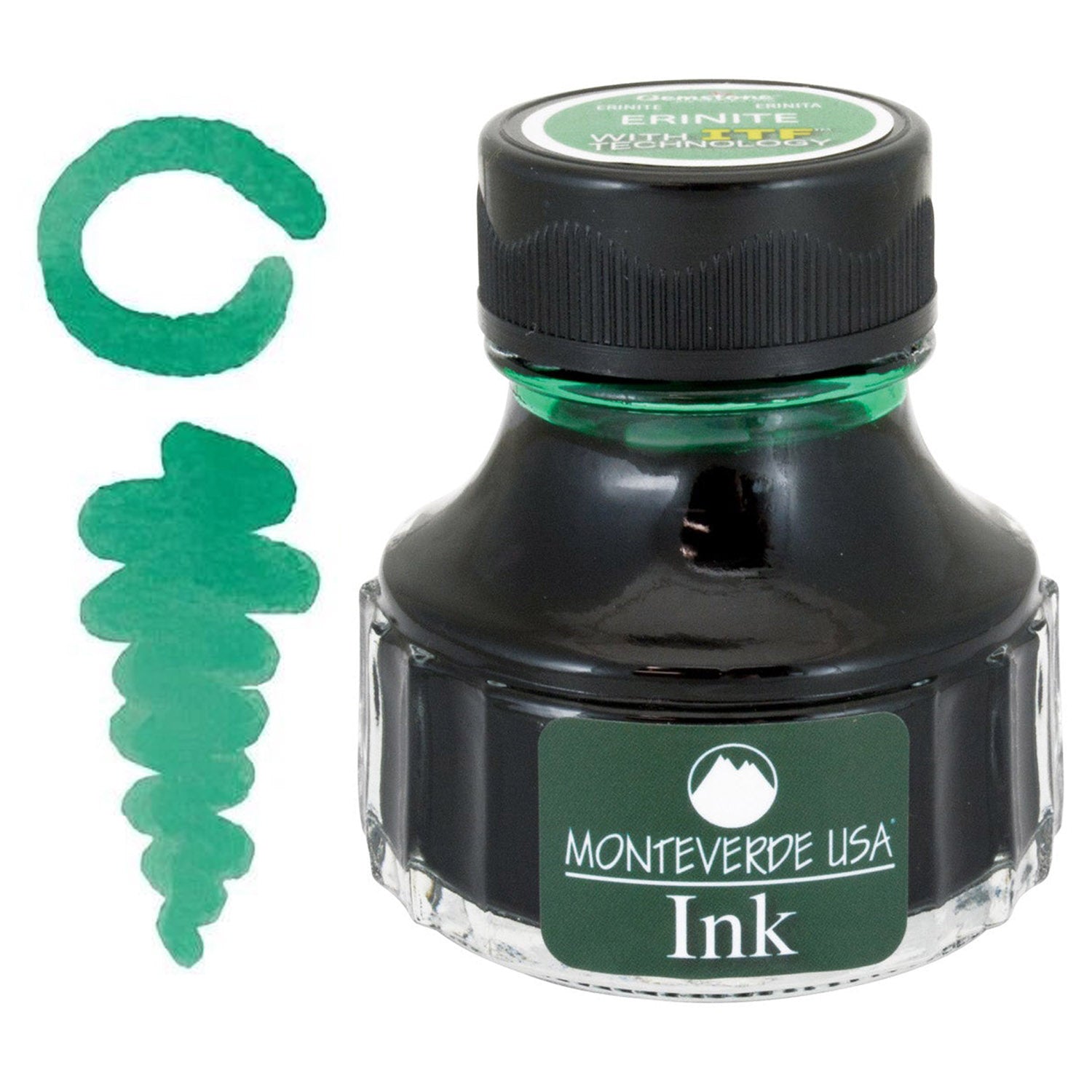 Monteverde Gemstone Ink Bottle (Erinite - 90 ML) G308ER