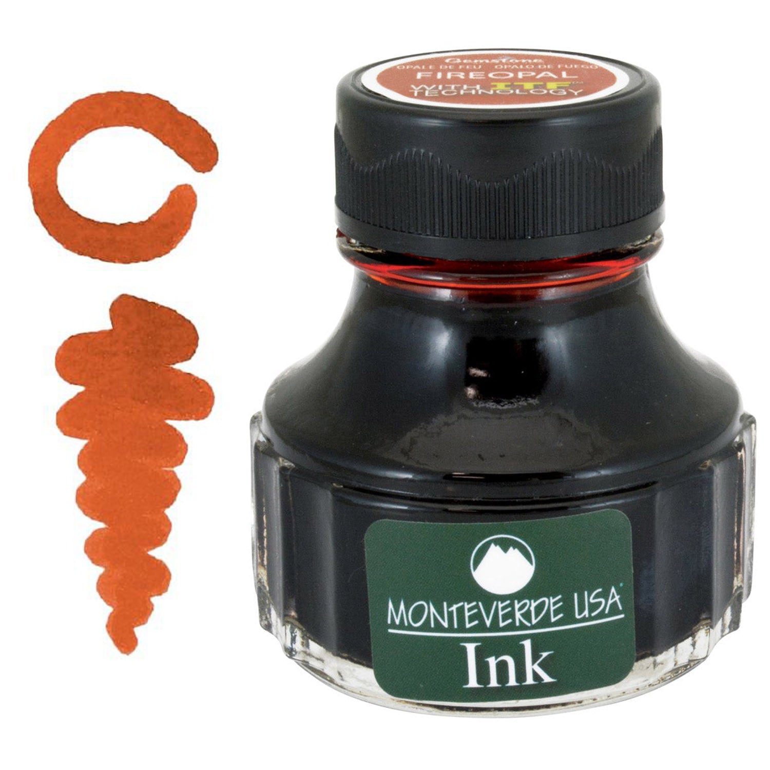 Monteverde Gemstone Ink Bottle (Fireopal - 90 ML) G308FO