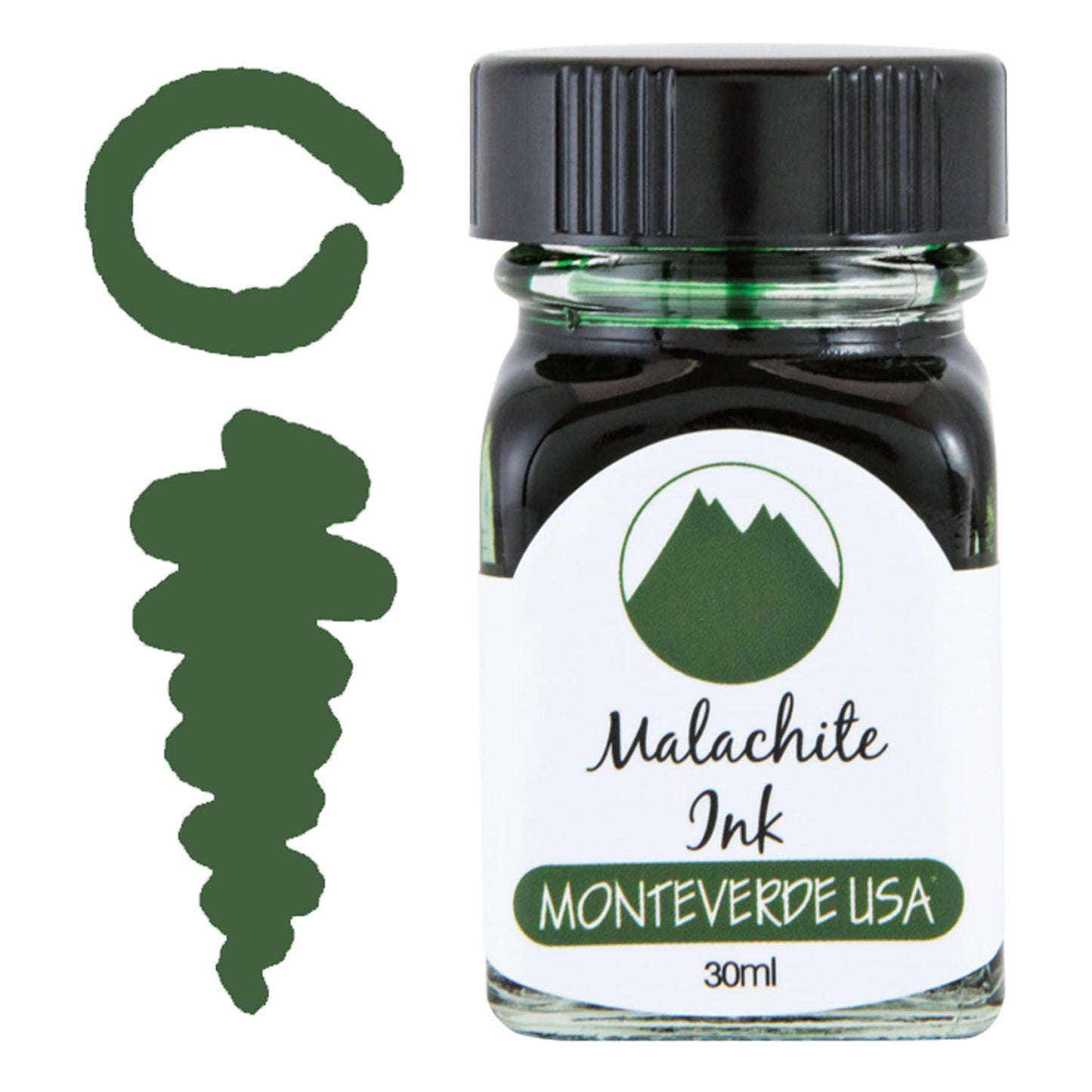 Monteverde Gemstone Ink Bottle (Malachite - 30 ML) G309MA