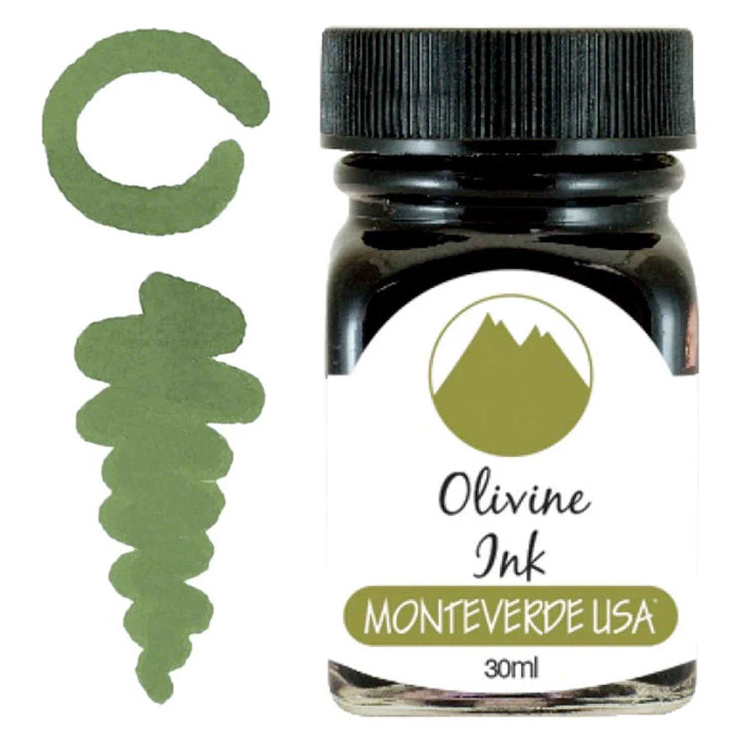 Monteverde Gemstone Ink Bottle (Olivine - 30 ML) G309OL