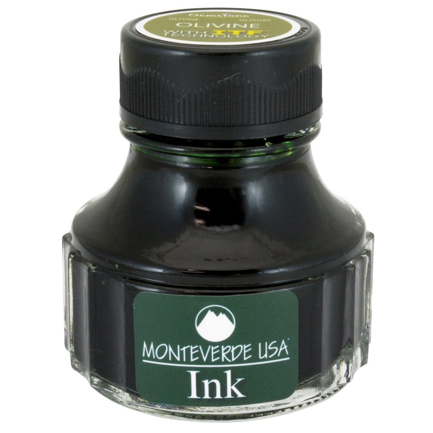 Monteverde Gemstone Ink Bottle (Olivine - 90 ML) G308OL