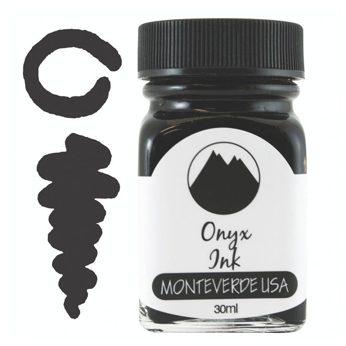 Monteverde Gemstone Ink Bottle (Onyx - 30 ML) G309OX
