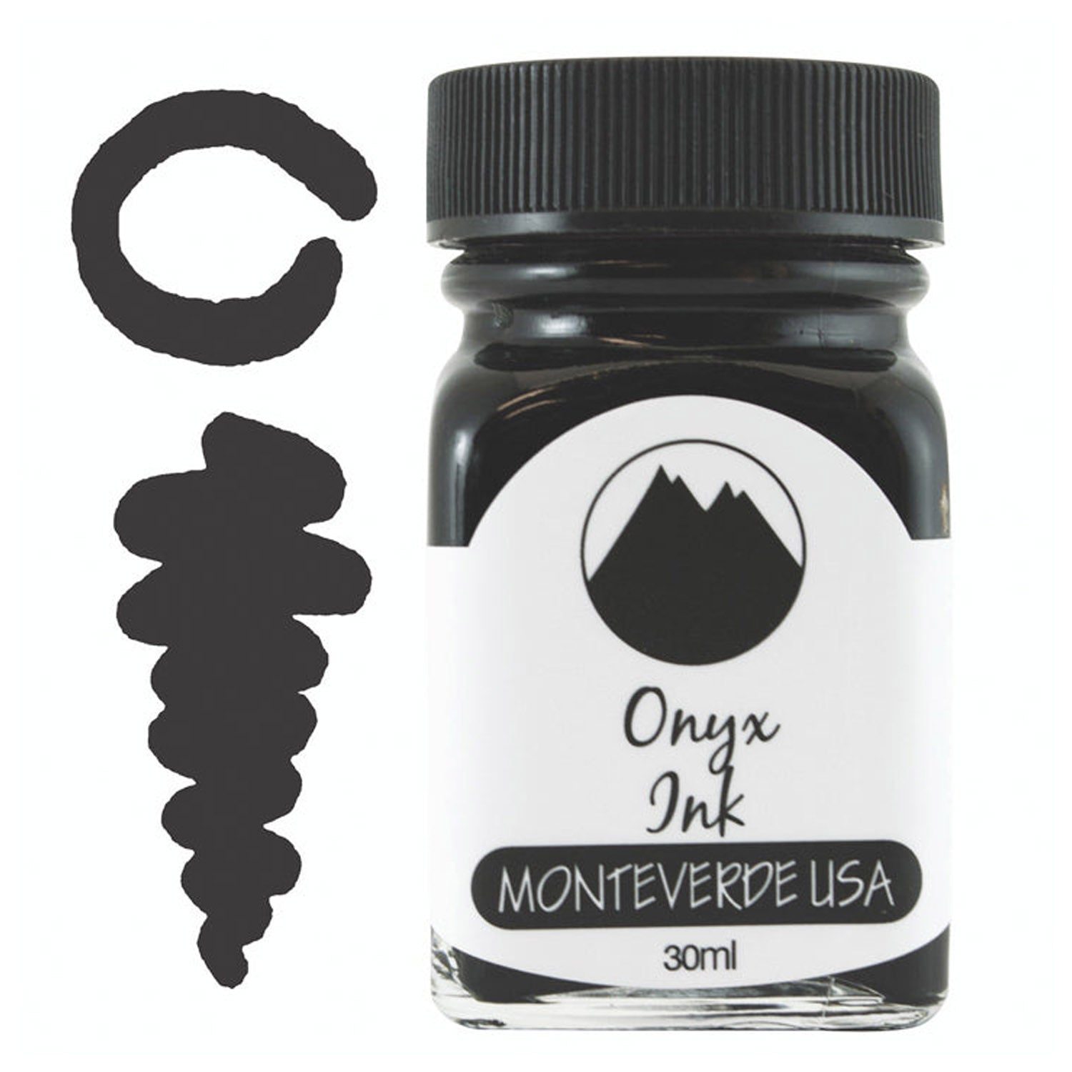Monteverde Gemstone Ink Bottle (Onyx - 30 ML) G309OX