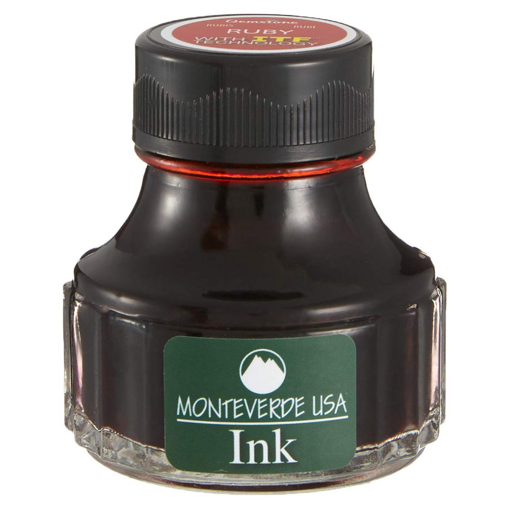 Monteverde Gemstone Ink Bottle (Ruby - 90 ML) G308RU