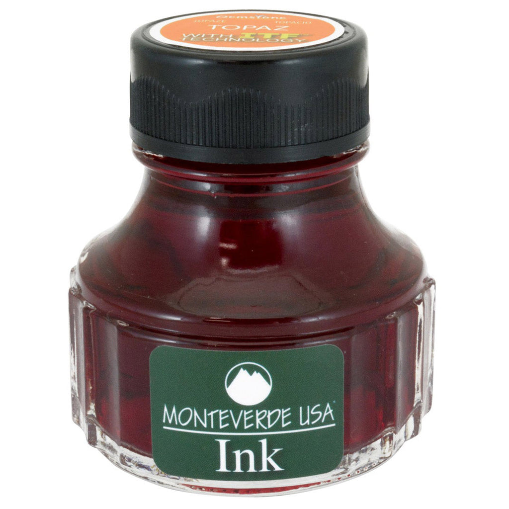 Monteverde Gemstone Ink Bottle (Topaz - 90 ML) G308TO