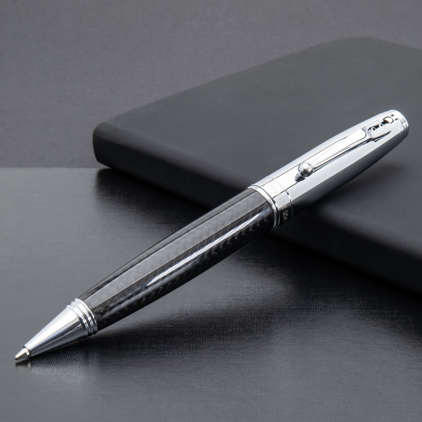 Monteverde Invincia Chrome/Carbon Fiber CT Ballpoint Pen MV40063