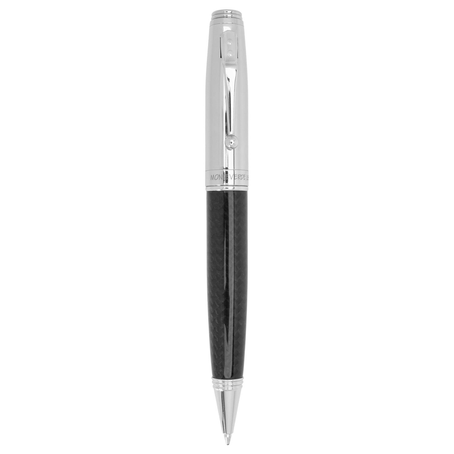 Monteverde Invincia Chrome/Carbon Fiber CT Ballpoint Pen MV40063