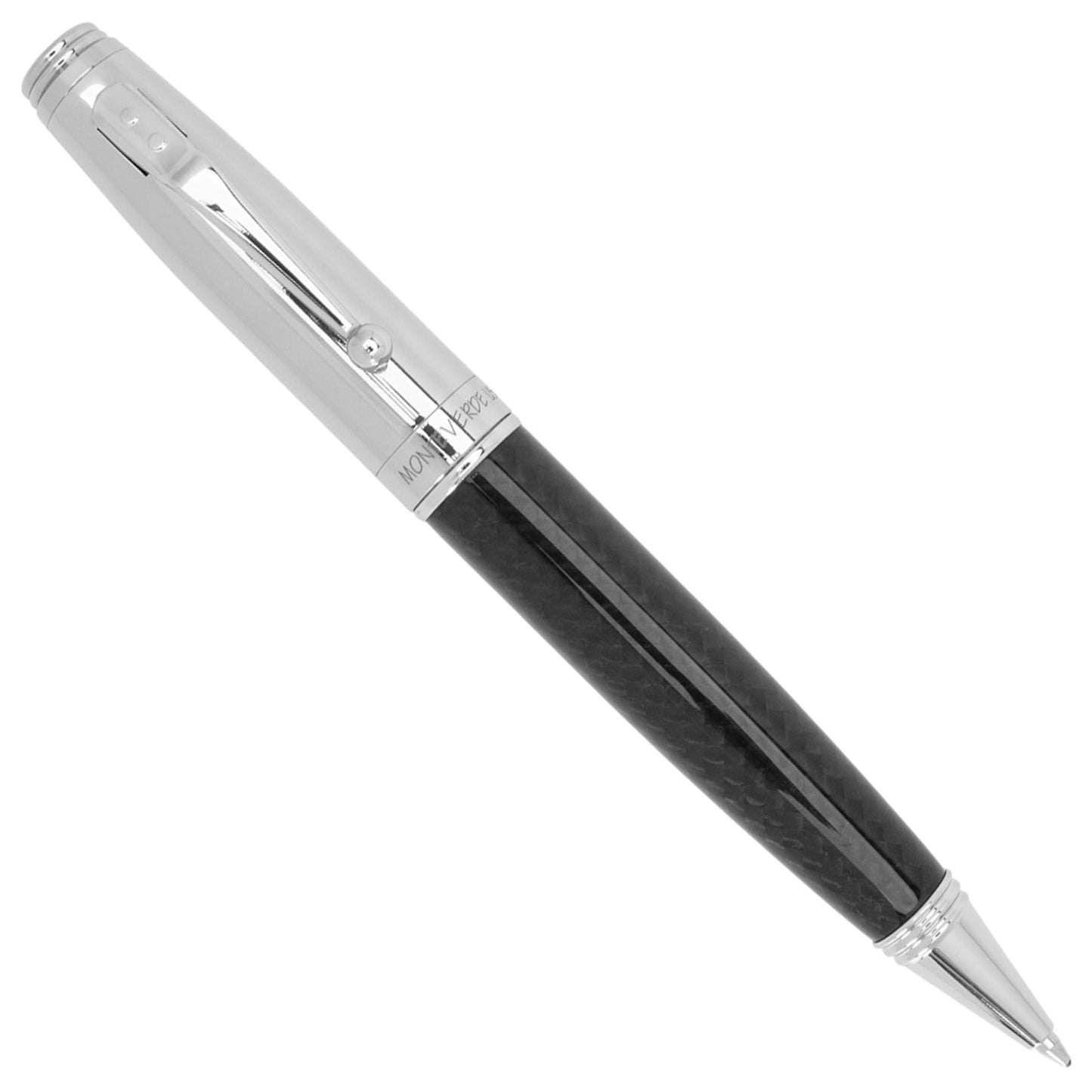 Monteverde Invincia Chrome/Carbon Fiber CT Ballpoint Pen MV40063