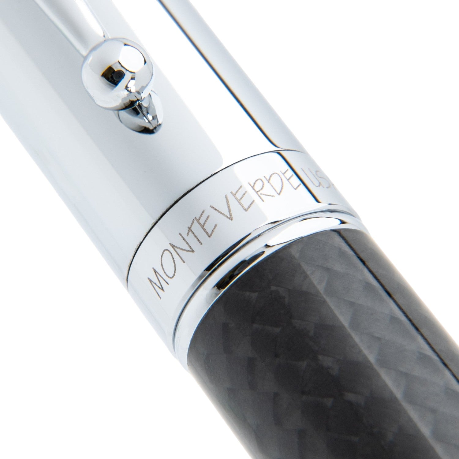 Monteverde Invincia Chrome/Carbon Fiber CT Ballpoint Pen MV40063