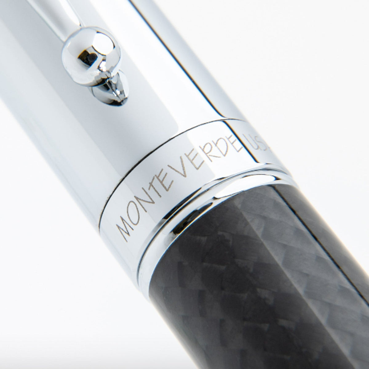 Monteverde Invincia Chrome/Carbon Fiber CT Fountain Pen