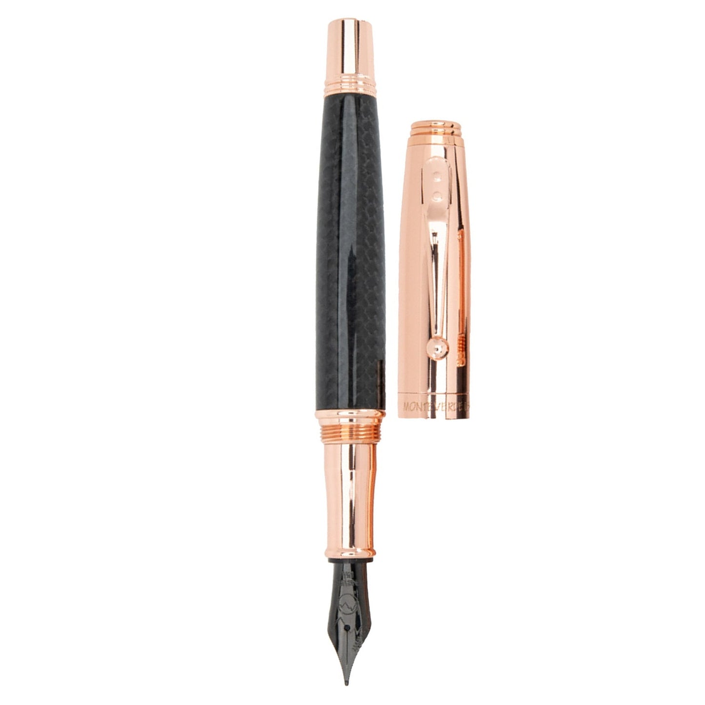 Monteverde Invincia Rose Gold/Black RGT Fountain Pen