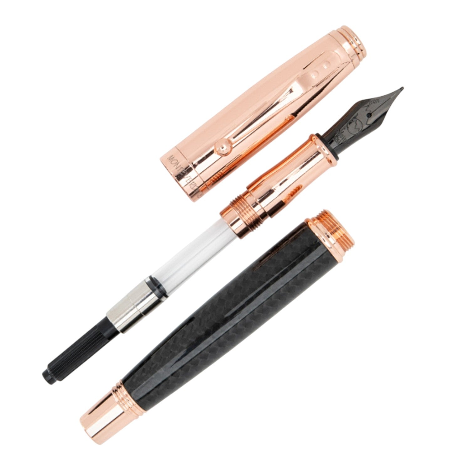 Monteverde Invincia Rose Gold/Black RGT Fountain Pen