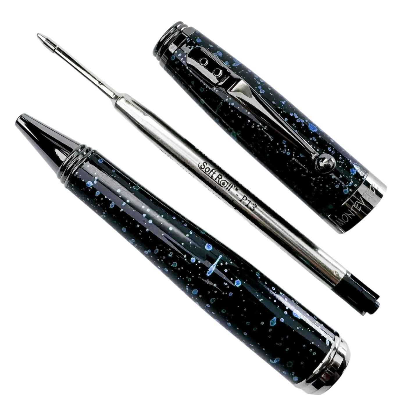Monteverde Invincia Vega Starlight Blue RT Ballpoint Pen MV42567