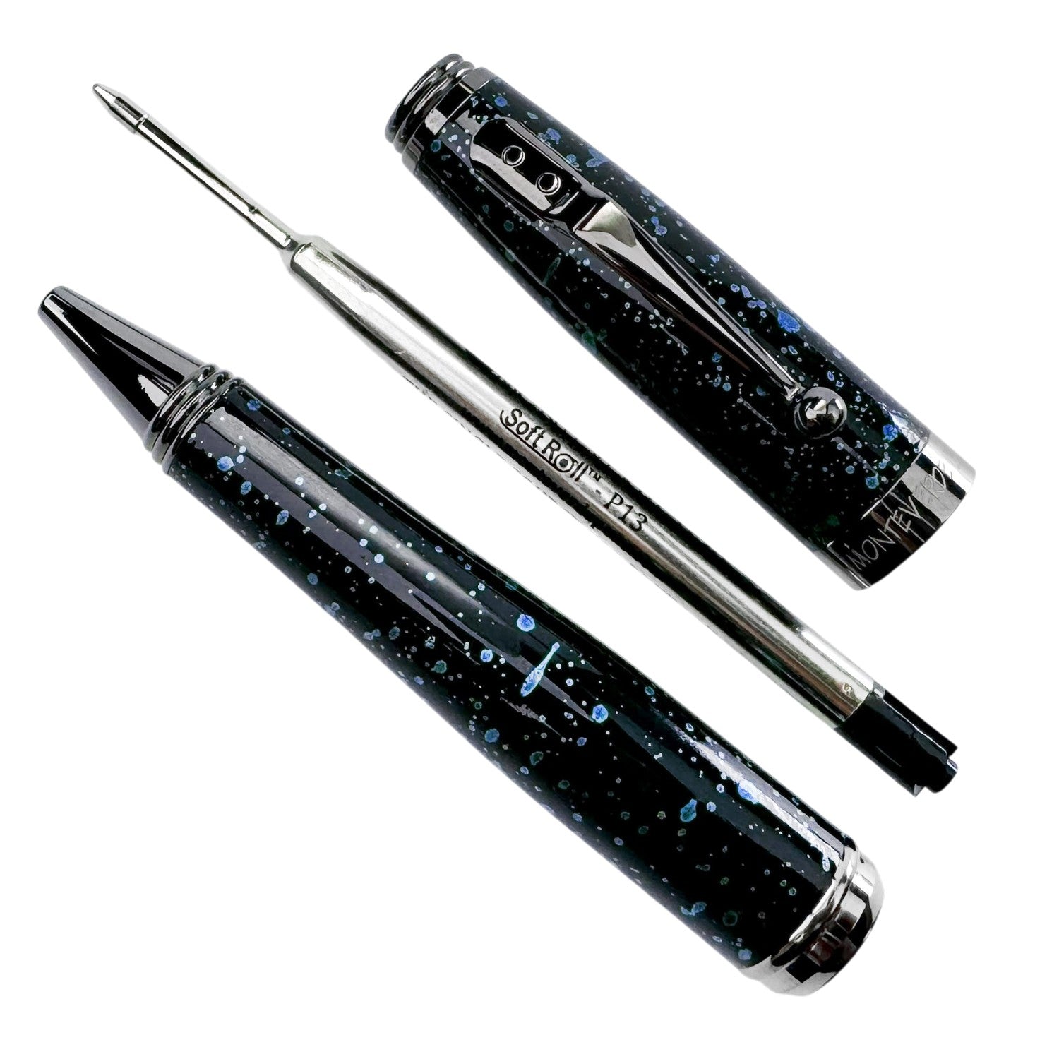 Monteverde Invincia Vega Starlight Blue RT Ballpoint Pen MV42567