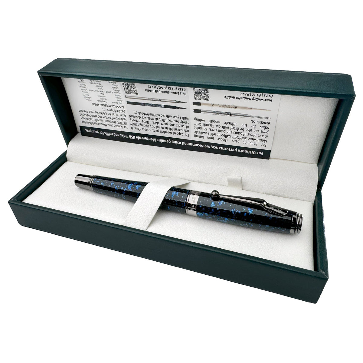 Monteverde Invincia Vega Starlight Blue RT Roller Ball Pen MV42568