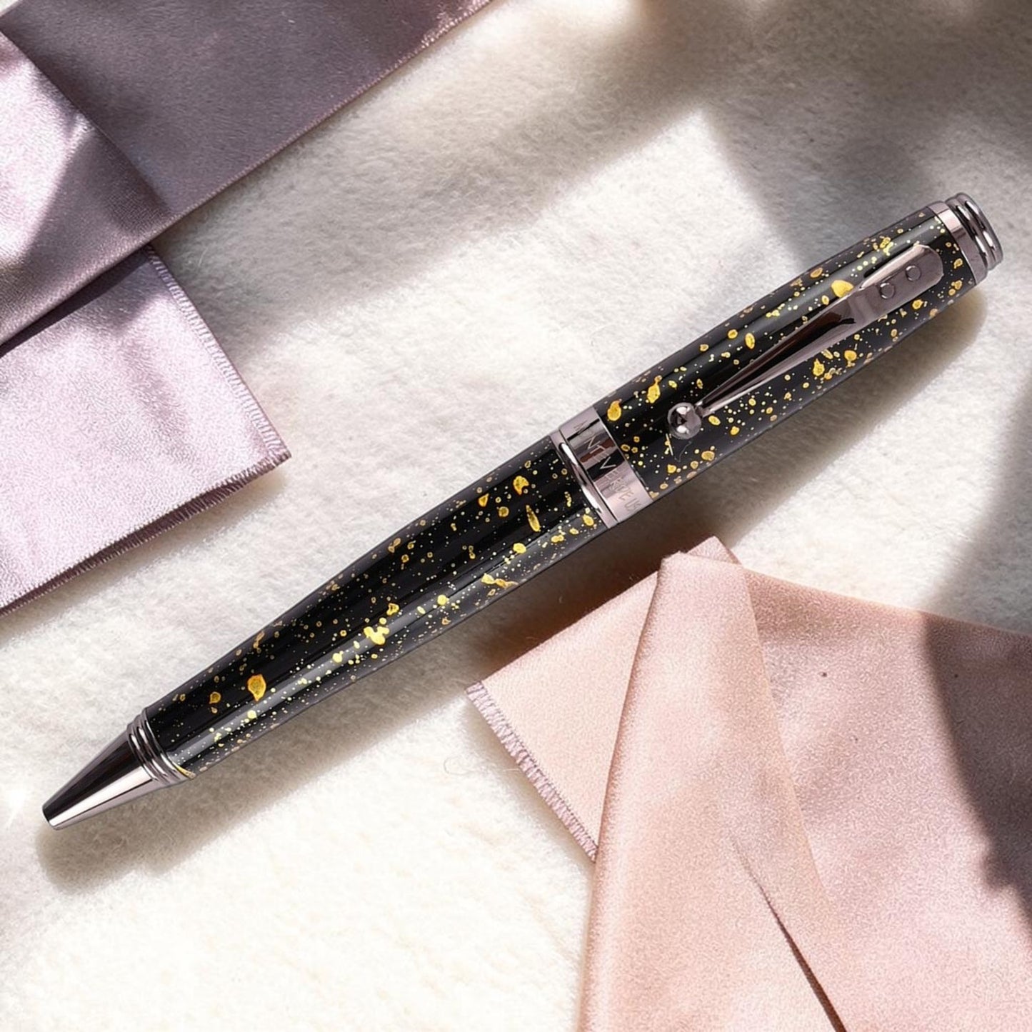 Monteverde Invincia Vega Starlight Yellow RT Ballpoint Pen MV42607