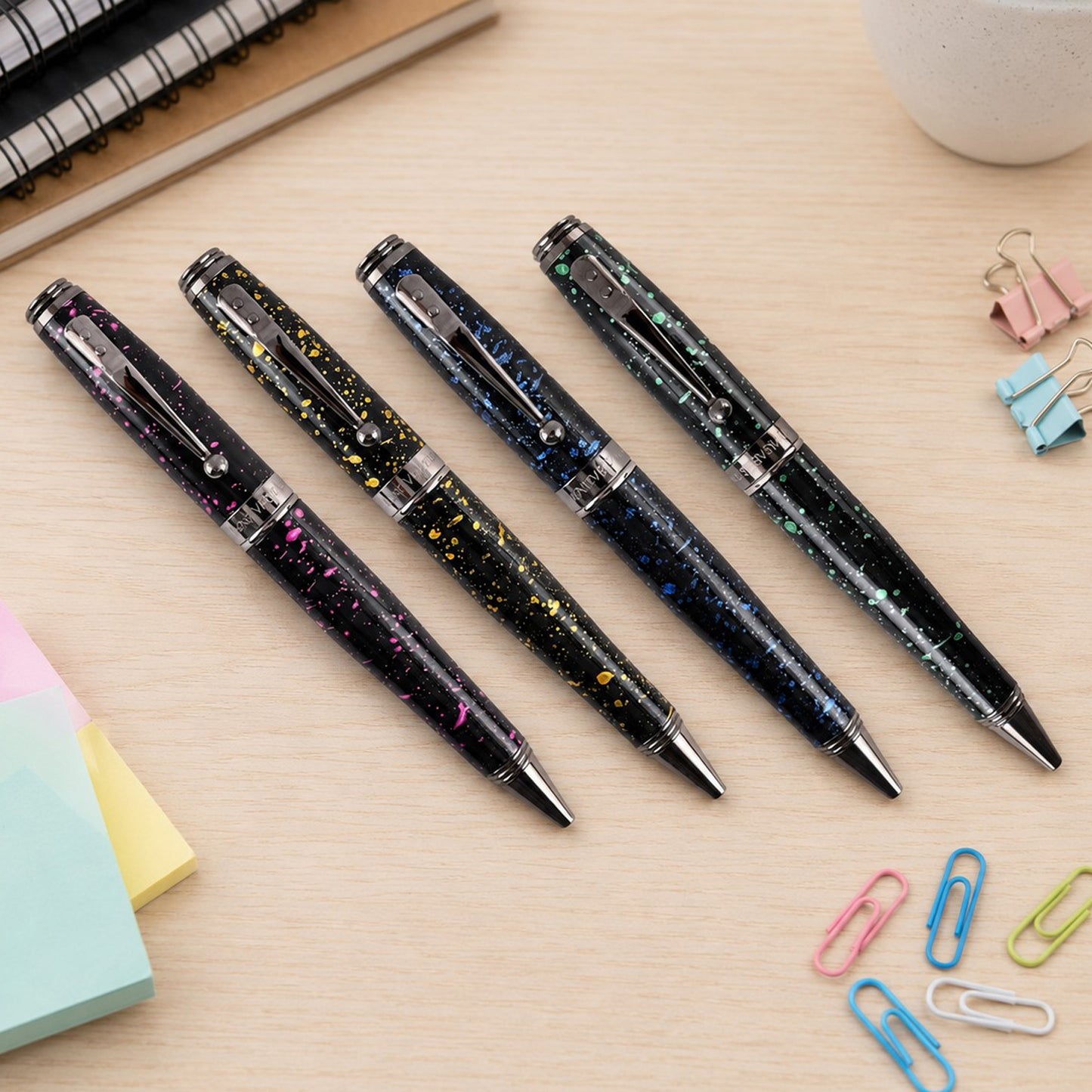 Monteverde Invincia Vega Starlight Yellow RT Ballpoint Pen MV42607