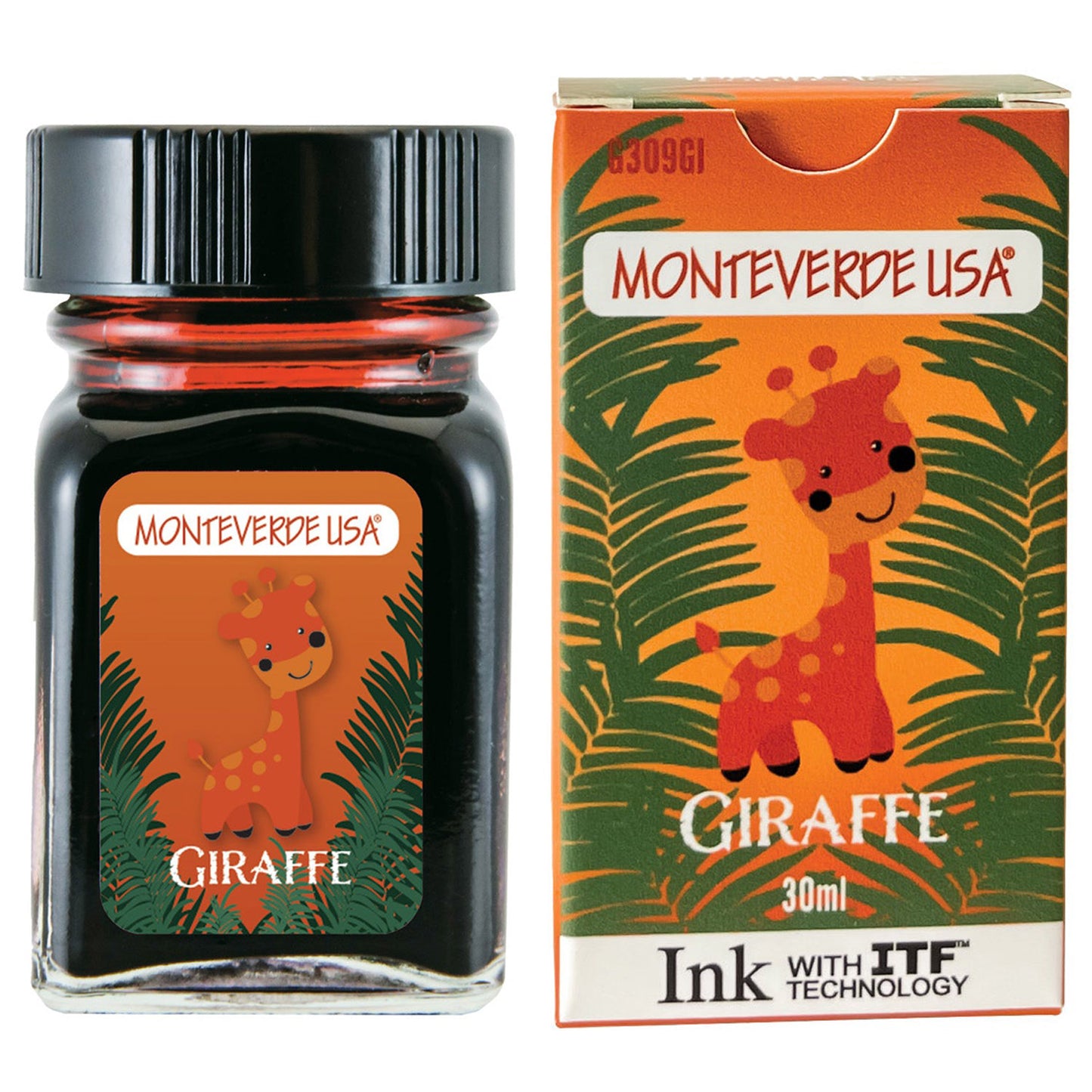 Monteverde Jungle Ink Bottle (Giraffe - 30 ML) G309GI