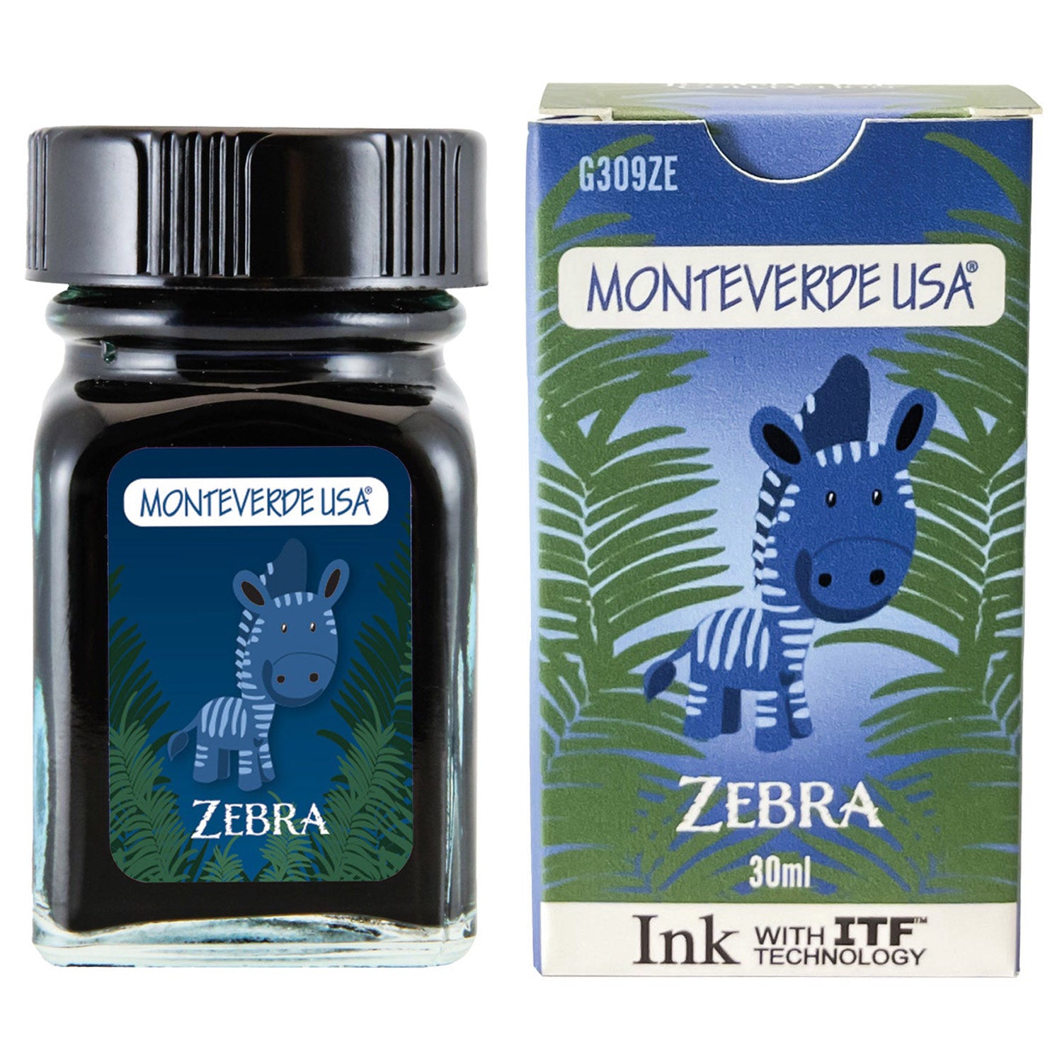 Monteverde Jungle Ink Bottle (Zebra - 30 ML) G309ZE
