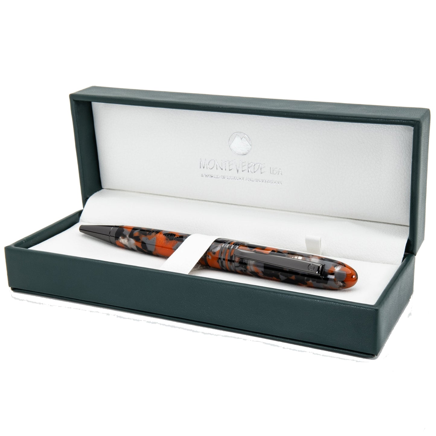 Monteverde Mountains of The World Orange PVD Ballpoint Pen MV41707