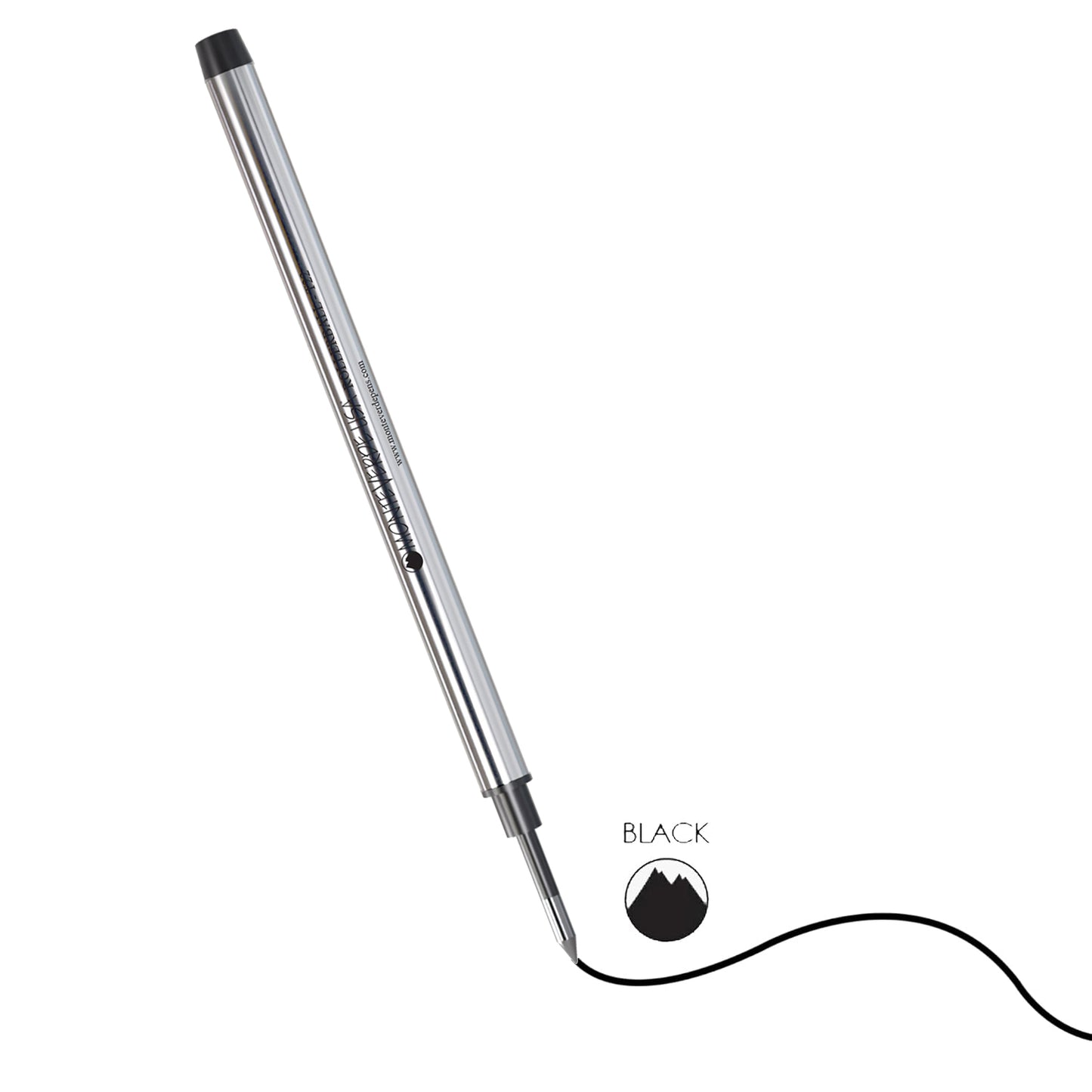 Monteverde Roller Ball Pen Refill (to fit Dupont - Black - Pack of 2)