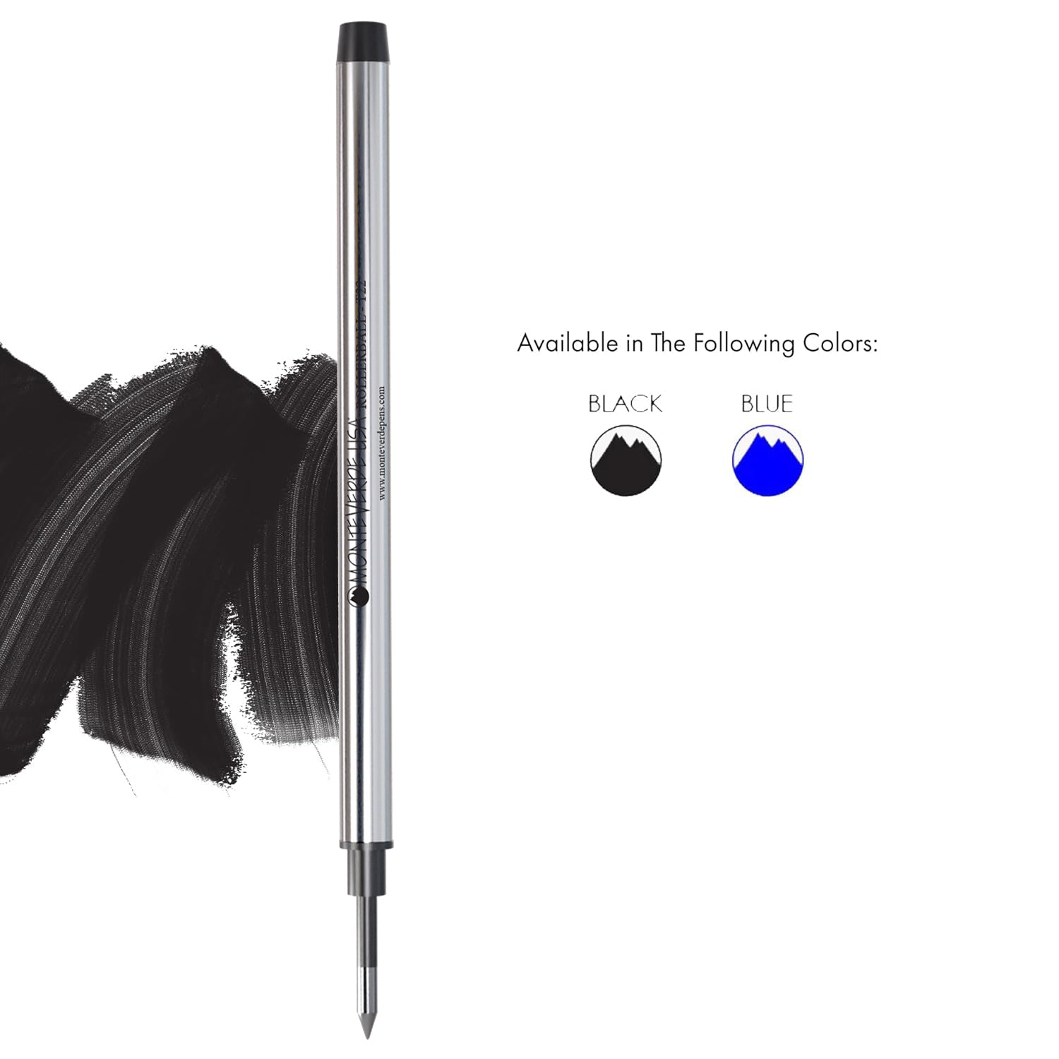 Monteverde Roller Ball Pen Refill (to fit Dupont - Black - Pack of 2)